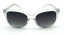 Nine West Designer Ladies Clear / Dark Gray Tinted Sunglasses