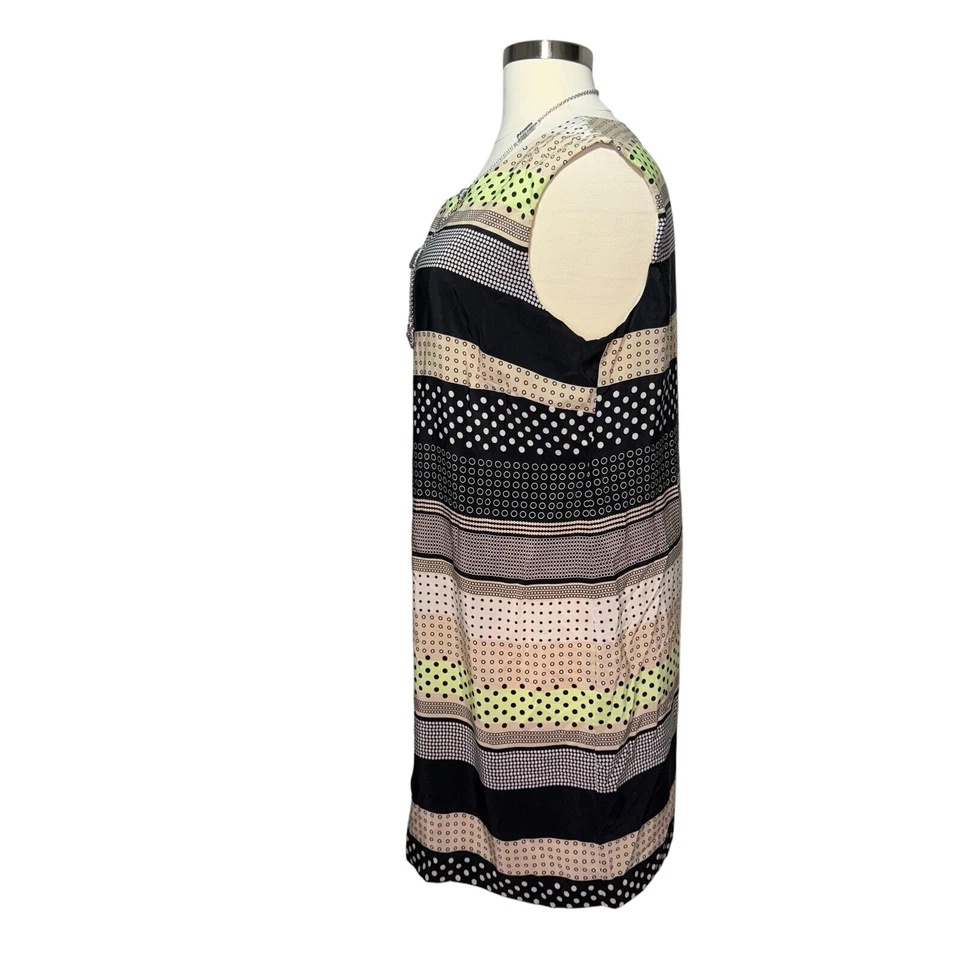 Cato Shift Dress Women’s Plus Size 22/24W Sleeveless Striped Polka Dot - Image 2 of 4