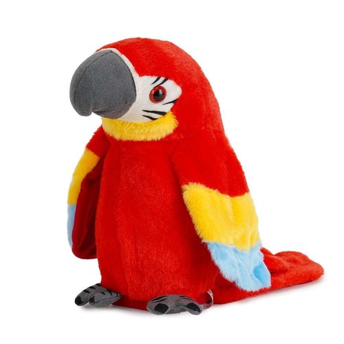Talking Macaw Parrot Repeat What You Say Stuffed Animal Plush Toy Electronic Rec - Picture 17 of 17