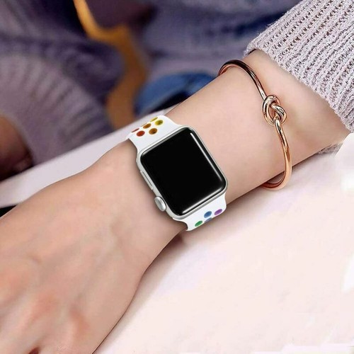 3 PACK Silicone Sport Band Strap for Apple Watch 7 6 5 4 SE iWatch 38 42 40 44mm - Picture 3 of 25