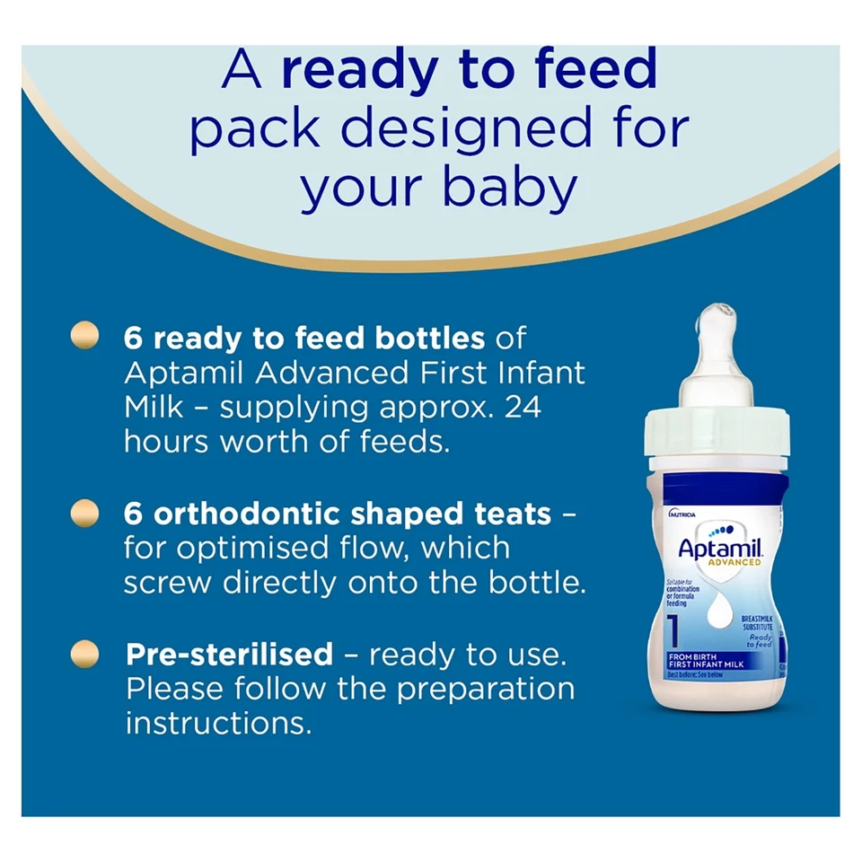Aptamil Advanced 1 Newborn Starter Baby Milk Bundle Formula - Image 4 of 4