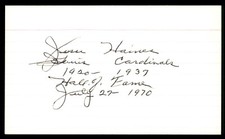 Jesse Haines Baseball Index Card Signed Auto Autograph (no COA) *g18
