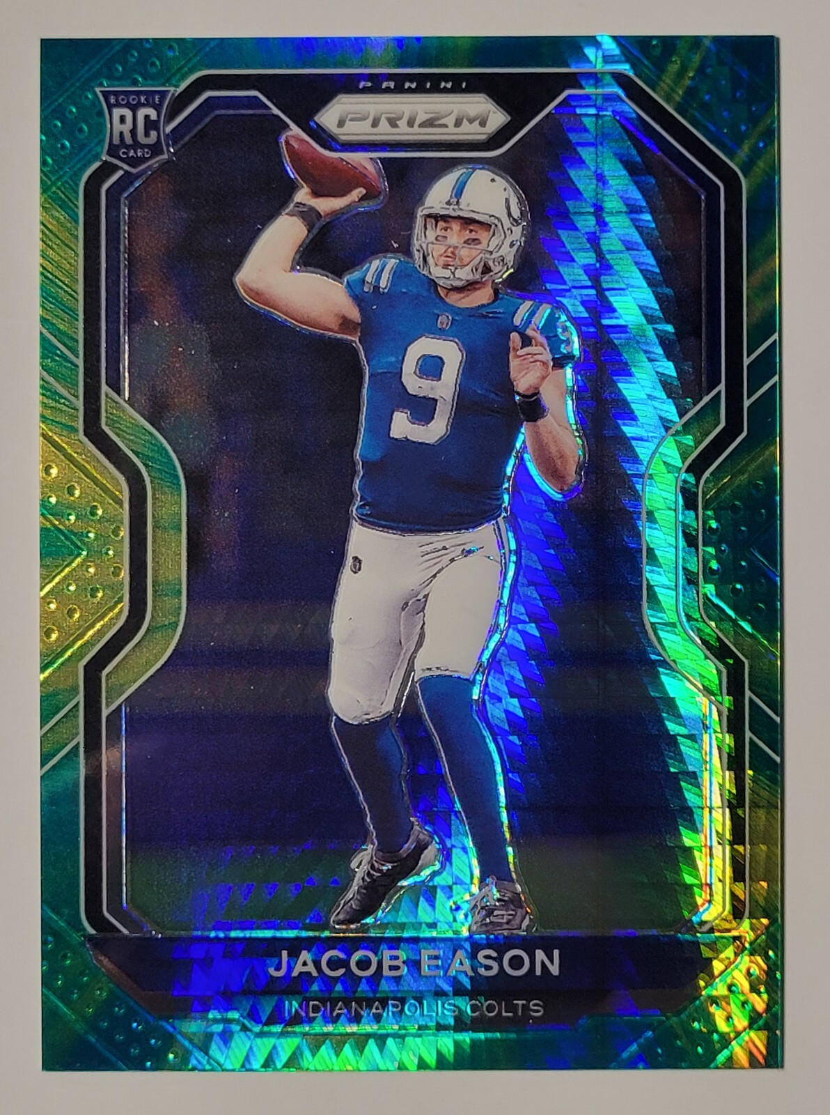 JACOB EASON 2020 Panini Prizm #331 Green Hyper Prizm #122/175 RC
