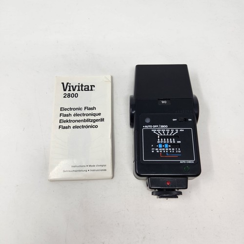 Vivitar Auto Thyristor 2800 Tested working W Manual Great condition
