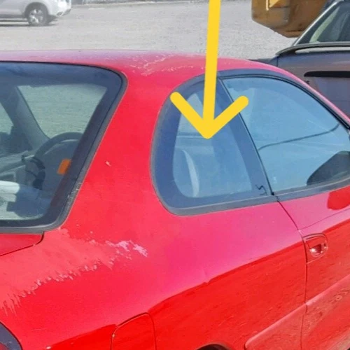 Dodge Avenger: 1995, 1996, 1997, 1998, 1999, 2000, cuarto trasero derecho cristal Foto 2 de 4