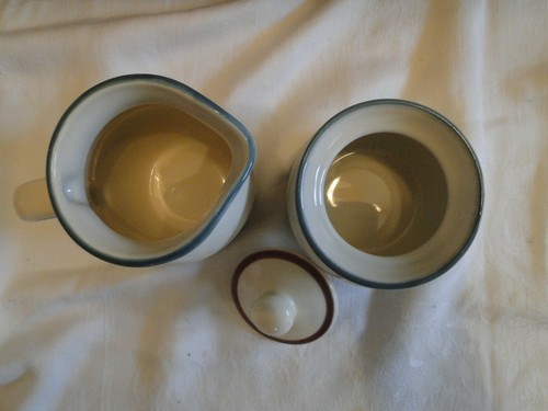 Pfaltzgraff JUNIPER Pattern Sugar and Creamer Set - Picture 2 of 2