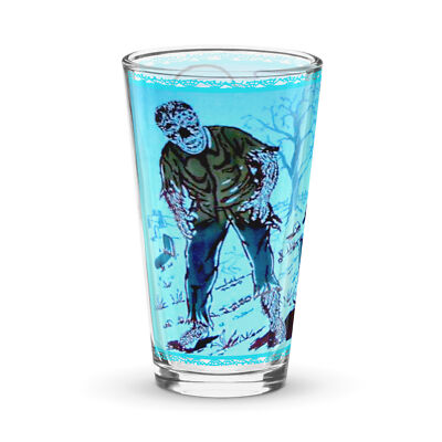 WOLFMAN Universal Monsters 63 Pint Glass Anchor Hocking Repro C@@L!! 