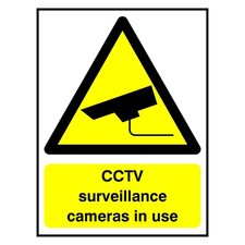 CCTV Surveillance Cameras In Use Sign or Sticker | SECU0041