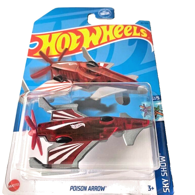 HOT WHEELS 2023 POISON ARROW TRANSLUCENT RED 45/250 HKH89 STEVE MORAN DESIGN