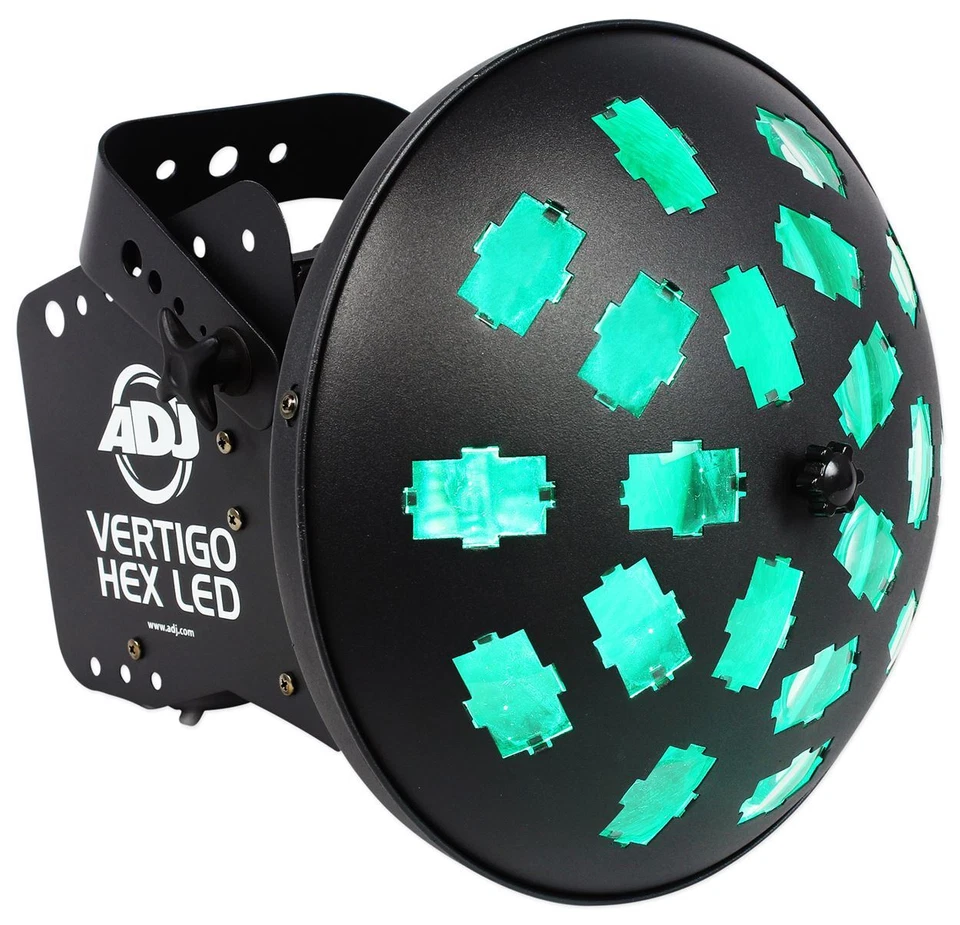 American DJ VERTIGO HEX LED 12 Watt 6-Color Dance Floor Effect Light+Clamp - Image 4 of 4