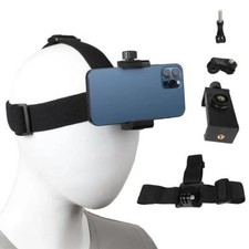 Cell Phone Head Strap Belt Mount Phone Holder For iPhone Samsung Gopro 11 10 9