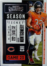 2020 Panini Contenders #83 David Montgomery
