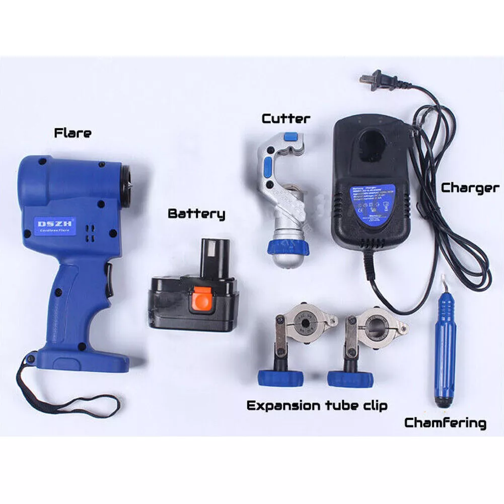 one Battery-power Electric Air Conditioning Copper Pipe Flaring Tool Kit  NEW