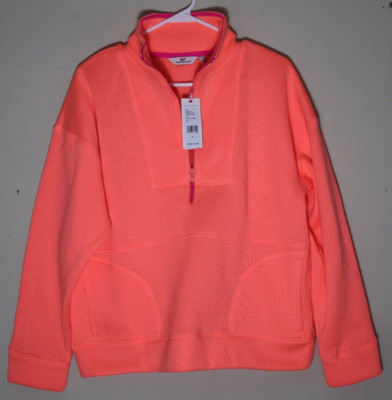 Vineyard Vines Women's Fashion Knits Retro Half-Zip Fleece Papaya Passion Size L