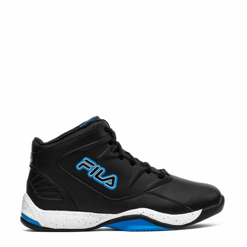 FILA BREAKAWAY LEATHER TRAINERS SPORT MEN SHOES BLACK/BLUE SIZE 8.5 NEW