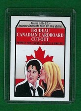 2017 NETWORK SPEWS TRUDEAU NO.23 CANADIAN CARDBOARD CUT-OUT WACKY PACKAGES