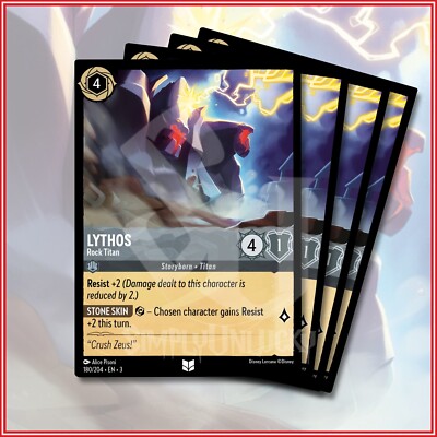 Disney Lorcana TCG: LYTHOS - ROCK TITAN x4 Uncommon Into the Inklands 180/204 | eBay Disney Lorcana TCG: LYTHOS - ROCK TITAN x4 Uncommon Into the Inklands 180/204 | eBay