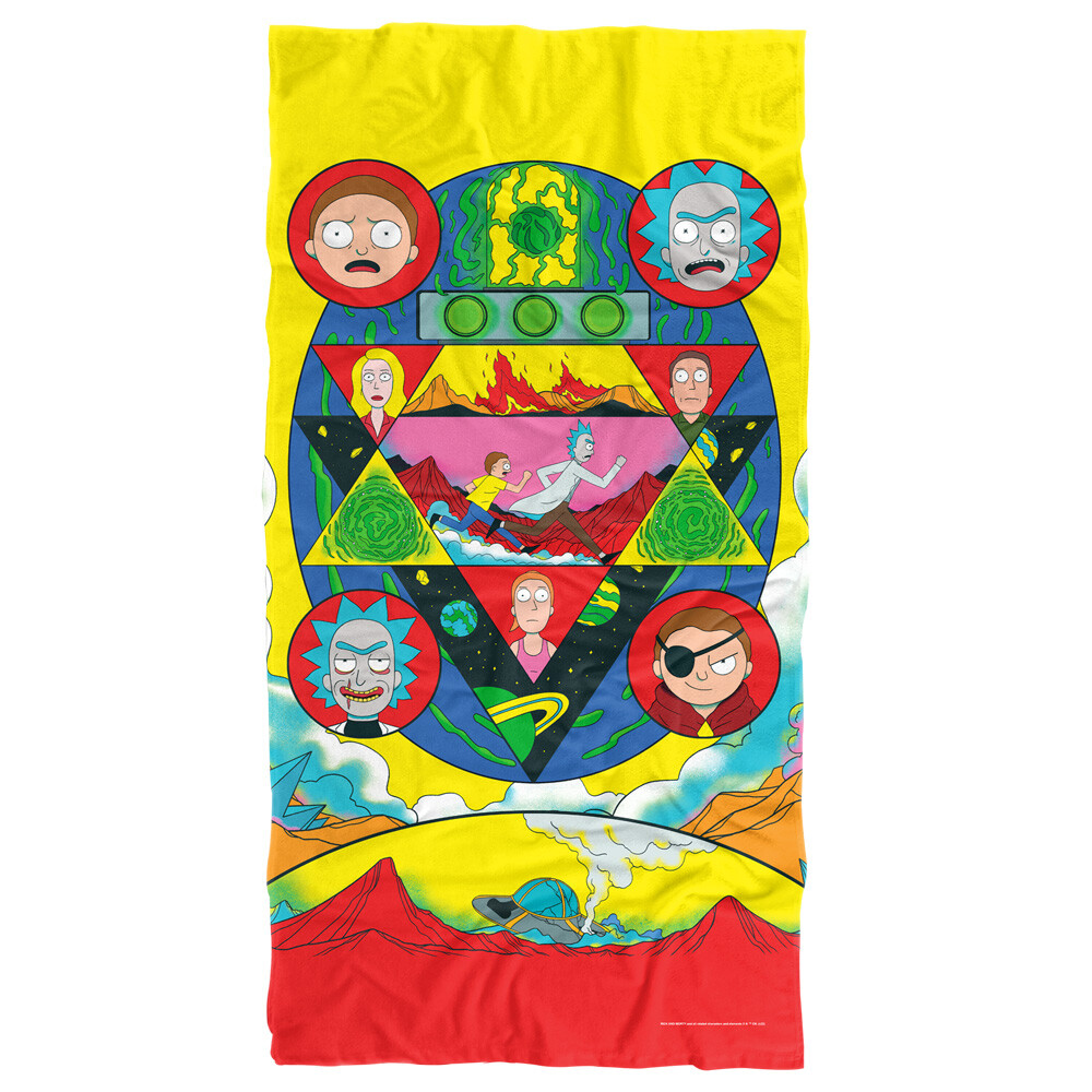 Rick and Morty Beach Towel, 30