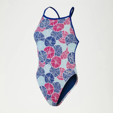 SPEEDO ALLOVER DIGI VBACK AF COSTUME DA BAGNO INTERO DA DONNA nuoto piscina mare