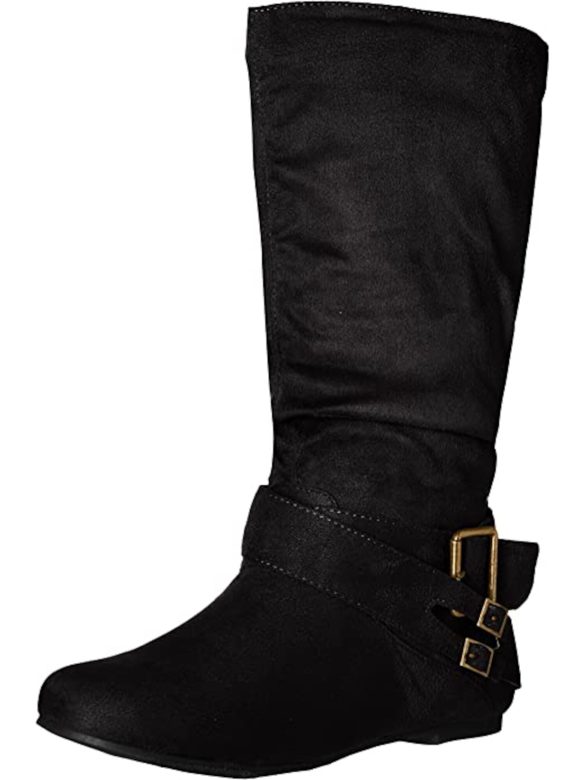 JOURNEE COLLECTION Womens Black Comfort Chely Slip On Slouch Boot 7 M