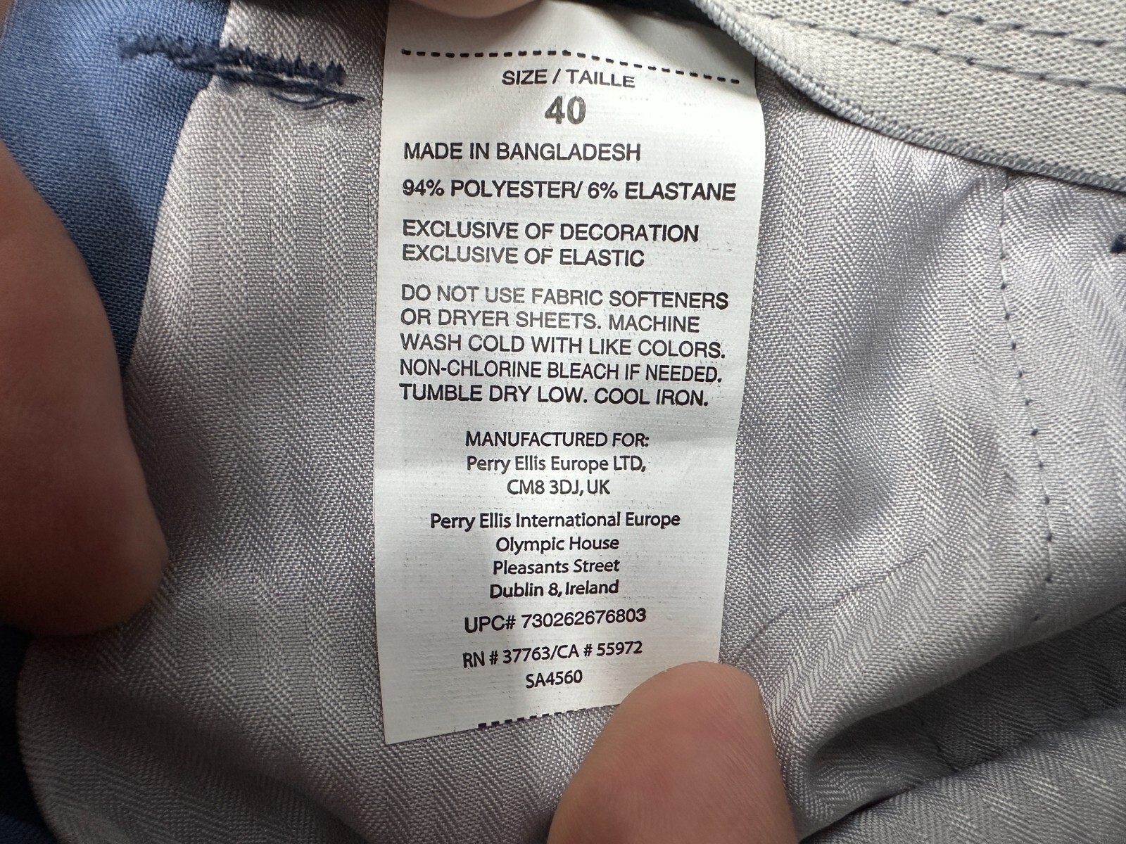 Mens Callaway Performance Golf Shorts Peacoat Blue Size 40 OptiDri