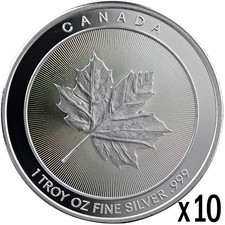 10 oz | 10 x 1 oz Canada Silver Coin - NEW - 999 Silver Round - eBay & RMC