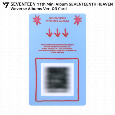 SEVENTEEN 11th Mini Album SEVENTEENTH HEAVEN Weverse Albums Ver