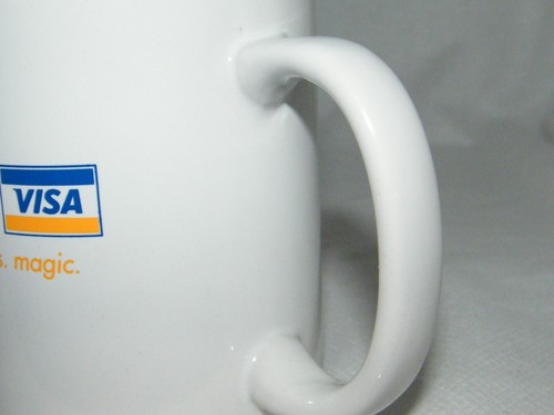 Vintage Disney Visa . White . Tea / Coffee Mug - Wishes . Dreams . Magic - Picture 7 of 10