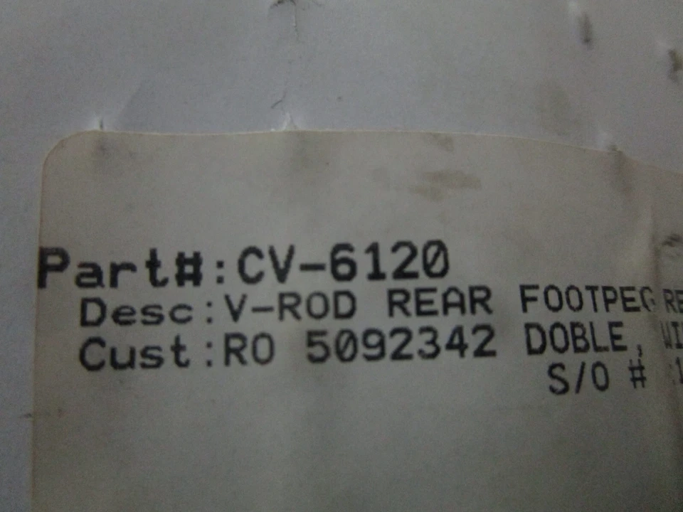 02-11 Harley Davidson V-Rod Kit de reubicación de clavija de pie trasera Foto 3 de 3