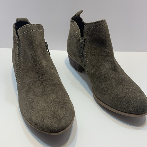 Diba Women's Zip-Up Suede Ankle Booties Gray Size US 6 - Picture 3 of 23