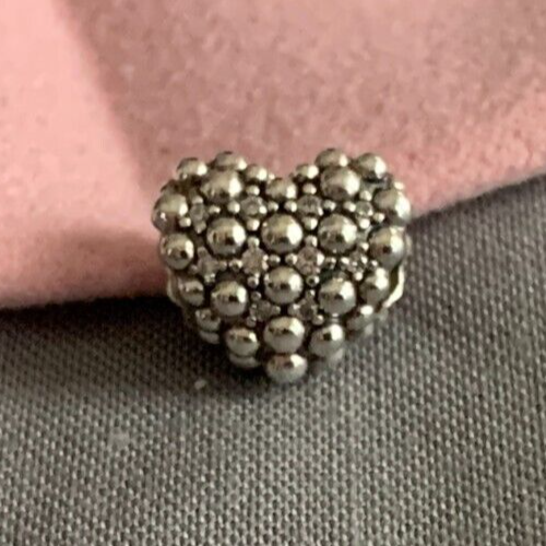 Autentico Ciondolo Cuore Scintillante Argento Sterling Pandora 798681C01 NUOVO - Foto 1 di 3