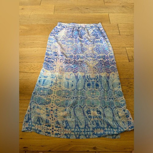 Maeve Anthropologie Silk Maxi Waimea Skirt Size Large - Picture 9 of 10