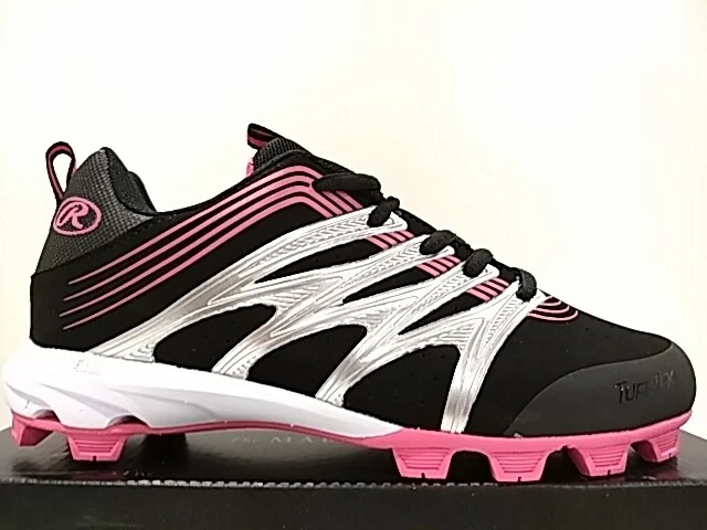 Crampons Baseball Rawlings Deuce – Noir, Taille 4.5, Garçons (jeunesse)