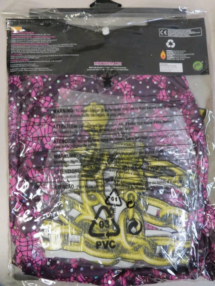 Монстр высокой призрак Draculaura ребенка костюм платье и ремень маленький 4-6 - Изображение 3 из 4