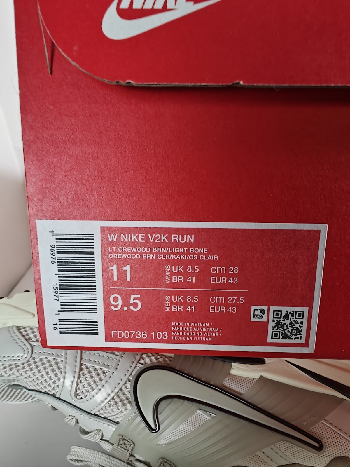 Nike V2K Run Men/Women Shoes 