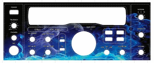 Galaxy Dx 2547 Cb Radio Face Plate Decal Any Design Color Connnex Cobra Uniden Ebay