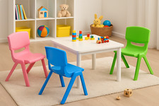 Sedia in plastica per bambini da gioco per cameretta giardino attività 60kg 50cm