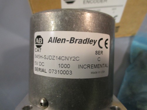 ALLEN BRADLEY INCREMENTAL PULSE ENCODER 5V DC 1000 SERIES C 845H-SJDZ14CNY2C - Picture 8 of 9