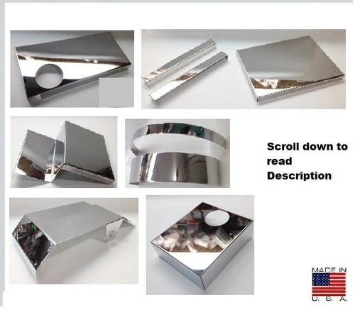 Corvette Engine Dress Covers 9pc C7 2014-2019 Base Auto chrome look stainless - Picture 2 of 11