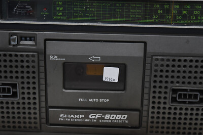 Vintage Sharp GF-8080X Portable Radio Cassette Boombox for sale