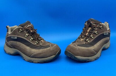 LL Bean Women's Tek Lace Lock Brown Hiking Shoes