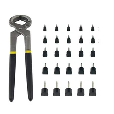30 Pairs High Heel Replacement Tips Shoe Heel Repair with Removal Pliers