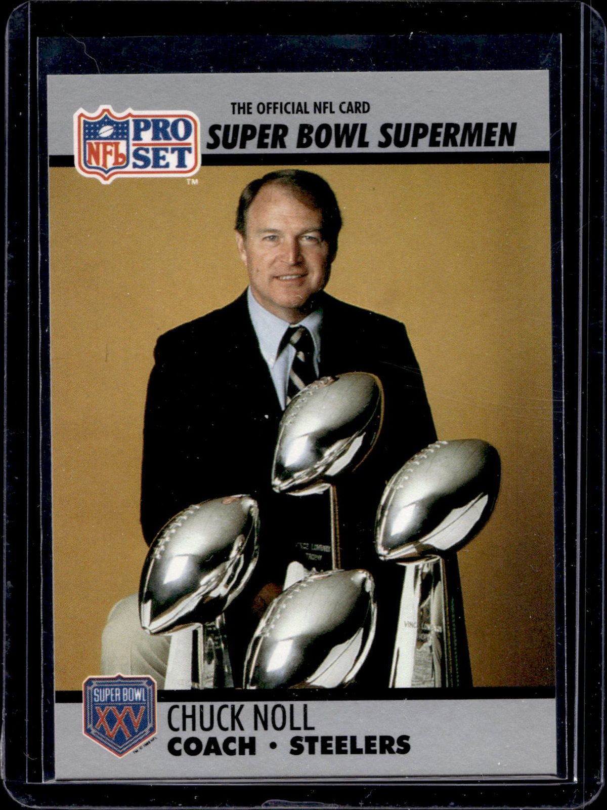 1990-91 Pro Set Super Bowl XXV Silver Anniversary Commemorative #29 Chuck Noll