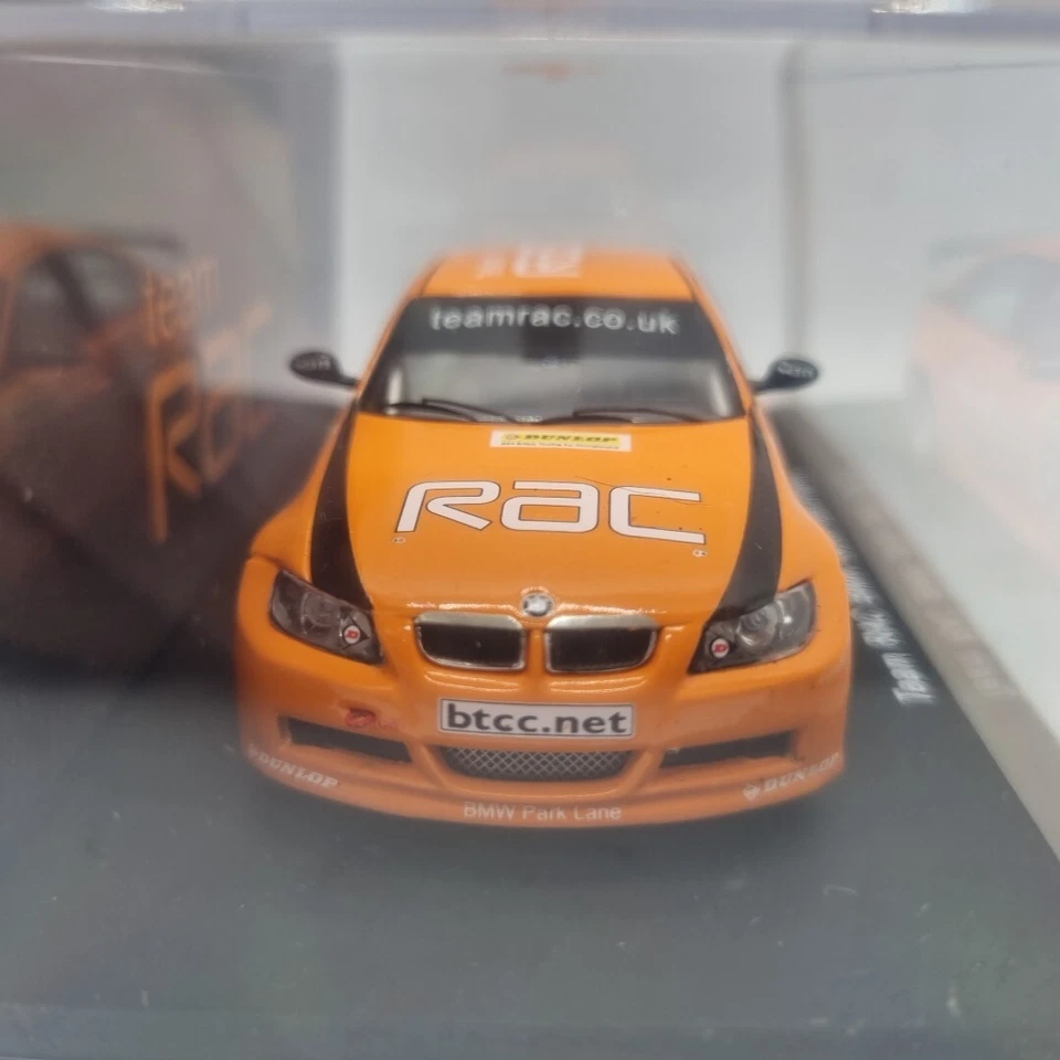 ESCASO MINIMAX 1:43 TEAM RAC BMW 320SI 2007 BTCC DIECAST COCHE DE RALLY EN CAJA Foto 3 de 4