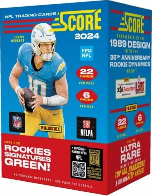 2024 SCORE FOOTBALL BASE CARDS (#1-300) YOU PICK & COMPLETE YOUR SET