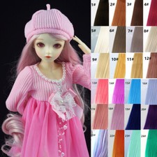 BJD Wig Long Curly Hair with Bangs for 1/3 1/4 1/6 BJD Doll Wigs Dolls DIY Parts