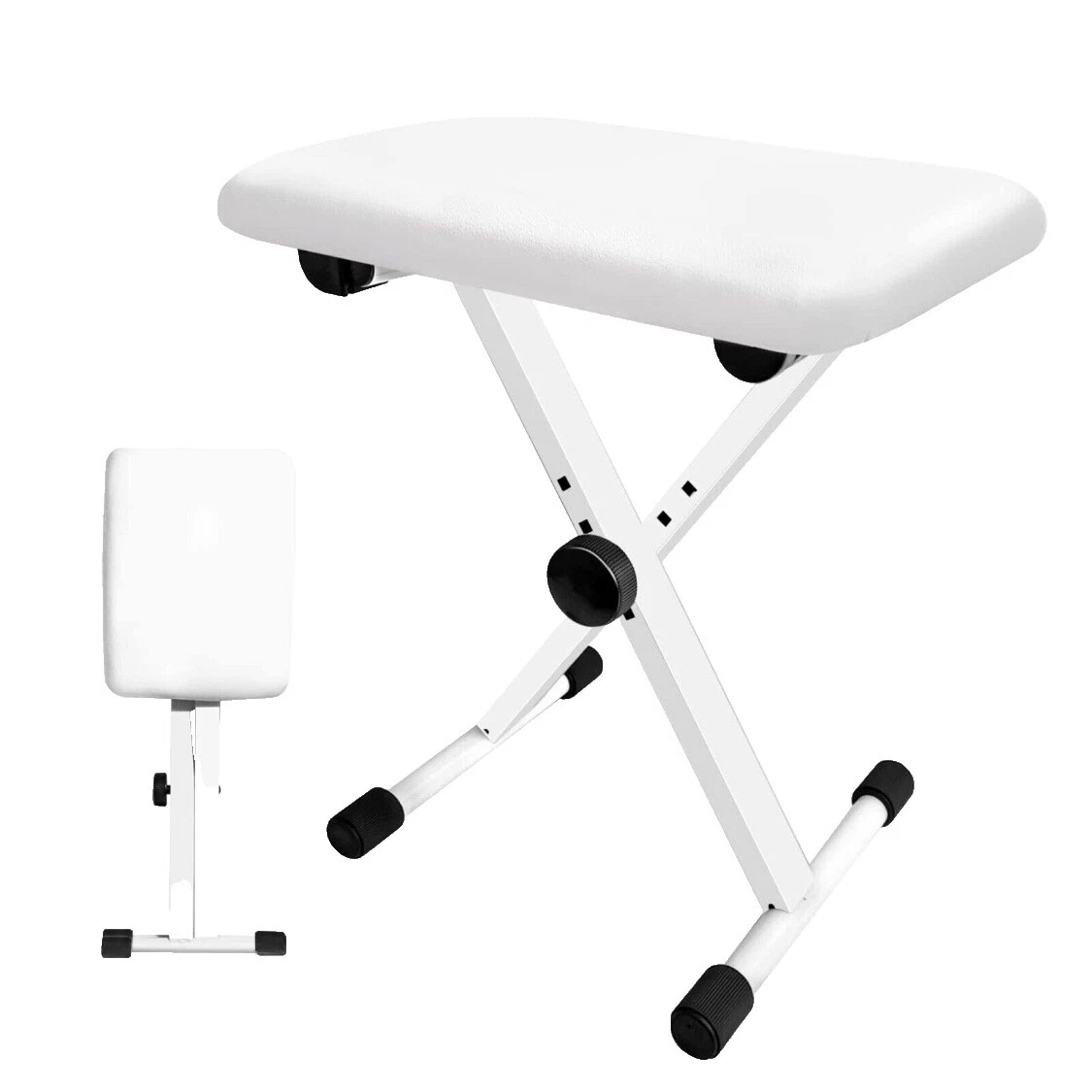 Taburetes de piano blanco