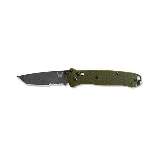 Benchmade 537SGY-1 Bailout Green Woodland Handles (Free Priority Shipping)