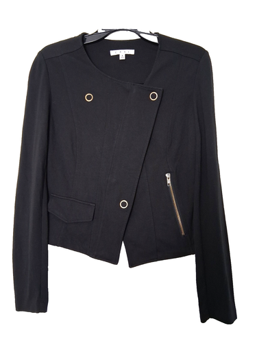 Cabi Jacket Womens Small Ponte Knit Stretch Rocker Goth Whimsigoth Grunge - Picture 1 of 7