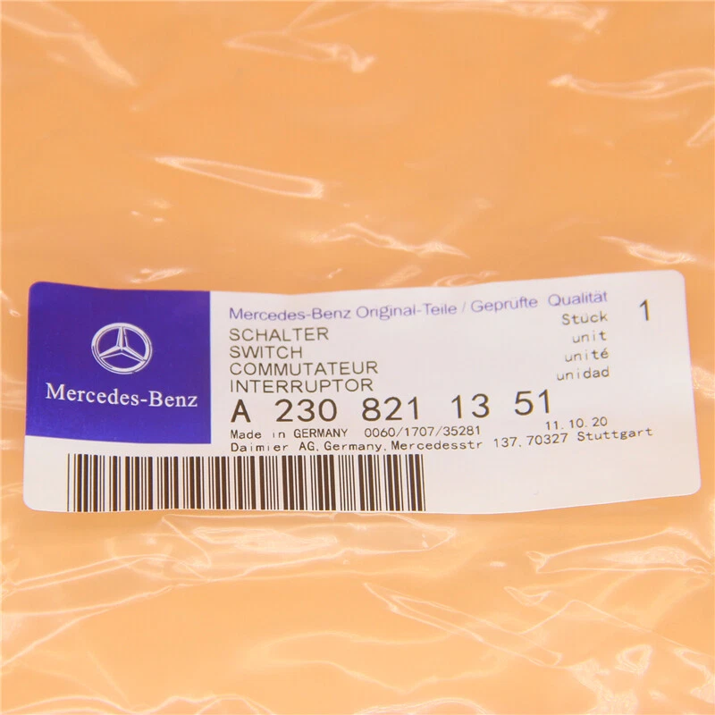 Nuevo interruptor de ventana de puerta izquierda apto para Mercedes-Benz R230 SL500 SL550 2003-2012 Foto 2 de 4